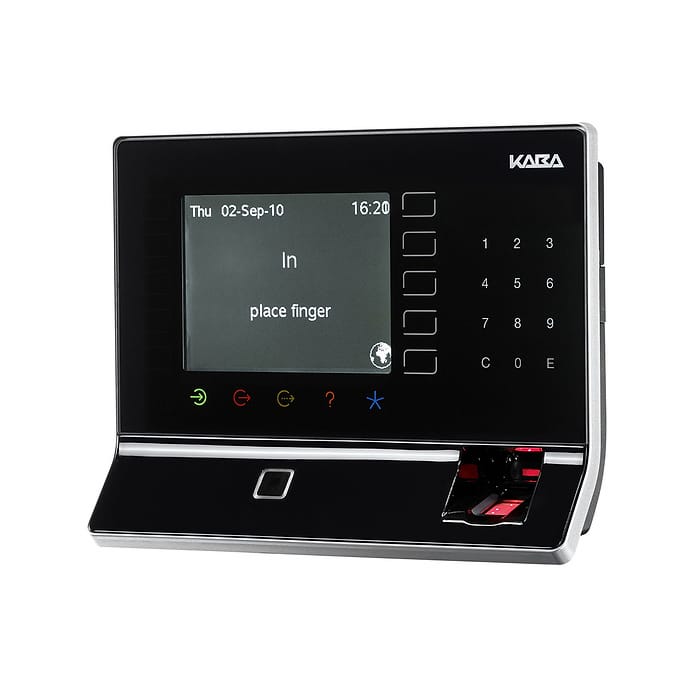 B-web 93 00 with biometric reader terminal for time and attendance